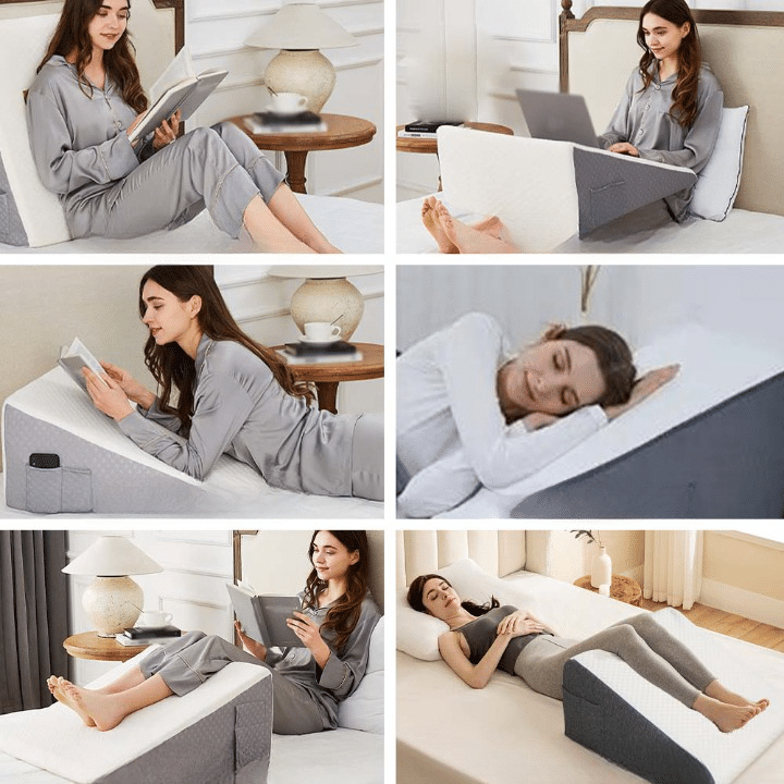 Elevated Wedge Pillow for Sleeping Bed