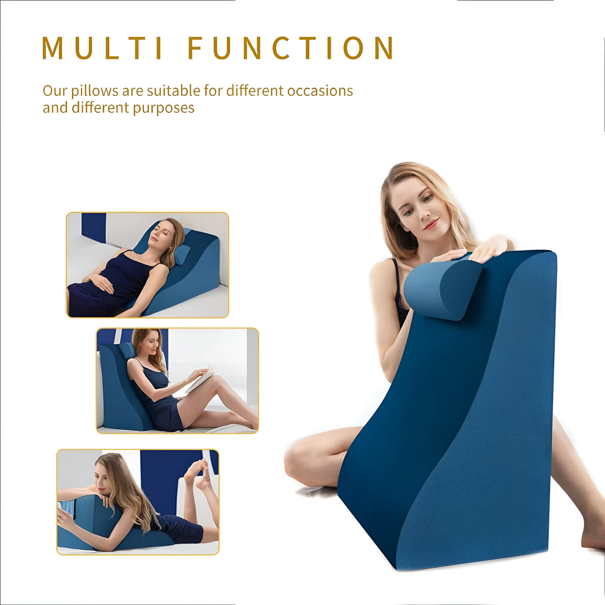 Memory Foam Bedside Waist Cushion