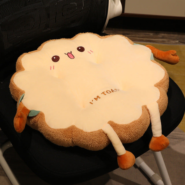 Cute Toast Stuffed Cushion