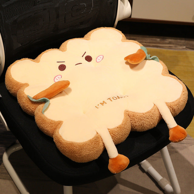 Cute Toast Stuffed Cushion